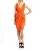 Alice + Olivia Cynthia Silk Tulip Dress - Lyst