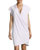 Halston Heritage Draped-Front Silk Wrap Dress - Lyst