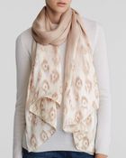 Ferragamo Oblong Leowater Silk Scarf - Lyst