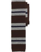 Brooks Brothers Split Stripe Knit Tie - Lyst