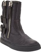 Giuseppe Zanotti Double Zip & Buckle Ankle Boots - Lyst