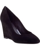 B Brian Atwood Bejo Wedge Pump Black Suede - Lyst