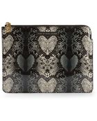 Marc By Marc Jacobs Snake Heart Techno Clutch - Lyst