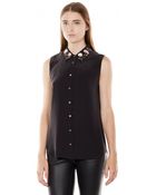 Equipment Colleen With Embellished Collar - Lyst