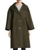 Michael Kors 3-Button Wool Car Coat - Lyst