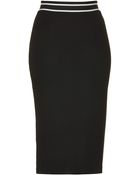 Topshop Sporty Waistband Tube Skirt - Lyst