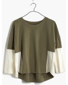 Madewell Colorblock Pieced Tee - Lyst