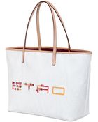 Etro Paisley & Floral Coated Canvas Tote Bag - Lyst