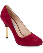 Prada Suede Pumps - Lyst