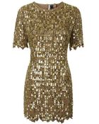Topshop Petite Limited Edition Cut-Out Embellished Dress - Lyst
