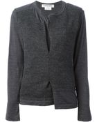 Comme Des Garçons Asymmetric Contrasting Panels Cardigan - Lyst