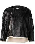 3.1 Phillip Lim Coated Cut Away Sweatshirt - Lyst