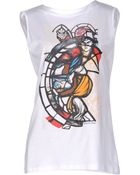 Balenciaga Sleeveless Tshirt - Lyst