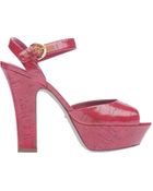 Sergio Rossi Platform Sandals - Lyst
