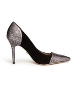 Sam Edelman 'Desiree' Metallic Toe Cap Suede Pumps - Lyst