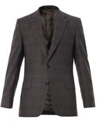 Gieves & Hawkes Prince Of Wales-Check Wool Blazer - Lyst