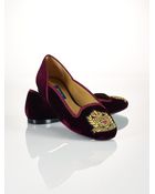 Polo Ralph Lauren Velvet Matalyn Loafer - Lyst