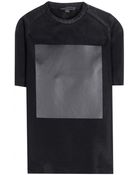 Alexander Wang Cotton-Blend Top With Faux Leather - Lyst