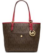 Michael Kors Jet Set Travel Medium Logo Tote - Lyst