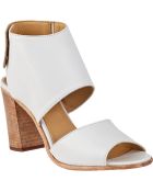 275 Central Block Heel Sandal White Leather - Lyst