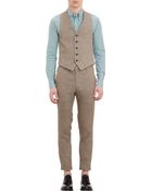Band Of Outsiders Herringbone Waistcoat - Lyst