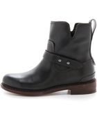 Rag & Bone Ashford New Moto Booties - Black - Lyst
