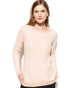 Calvin Klein Contrast Stitch Sweater - Lyst