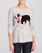 C By Bloomingdale's Bulldog Intarsia Cashmere Sweater - Lyst
