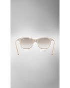 Burberry Trench Collection Round Frame Sunglasses - Lyst