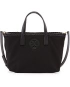Tory Burch Marion Small Nylon Tote Bag With Strap - Lyst