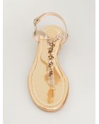 Ermanno Scervino Embellished Sandal - Lyst