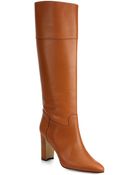 Manolo Blahnik Equestrahi Leather Knee-High Boots - Lyst