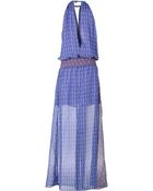 Pinko Long Dress - Lyst