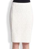 Nina Ricci Lace Pencil Skirt - Lyst