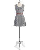 Ark & Co. Striped Fit And Flare Dress - Lyst