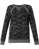 Marc By Marc Jacobs Cassidy Leopard-intarsia Sweater - Lyst