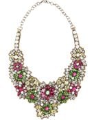 Valentino Crystal-Embellished Satin Necklace - Lyst