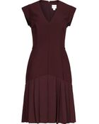 Reiss Dara Fitted Pleat Dress - Lyst