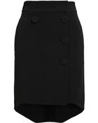 Antonio Berardi Dipped Hem Crepe Skirt - Lyst
