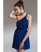 Kimchi Blue Crinkle One-Shoulder Dress - Lyst