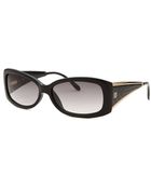 Givenchy Women'S Rectangle Black Sunglasses - Lyst