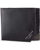 Ted Baker Corner Embossed Wallet Black - Lyst