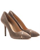Charlotte Olympia Natalie Suede Pumps - Lyst