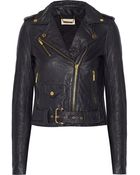 MICHAEL Michael Kors Leather Biker Jacket - Lyst