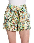 Rebecca Minkoff Vincent Floral Silk Shorts - Lyst