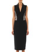 L'Wren Scott Lace Panel Woolblend Dress - Lyst
