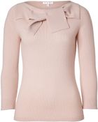 Paule Ka Cashmere Pullover With Bow - Lyst