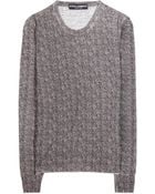 Dolce & Gabbana Herringbone-Print Wool Top - Lyst