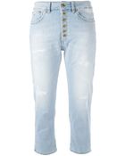 Dondup Cropped Jeans - Lyst