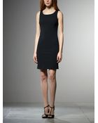 Patrizia Pepe Knee Tube Dress In Stretch Viscose Cadì - Lyst